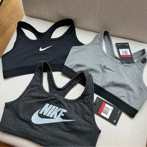 Set of 3 Nike Big Girls Bras